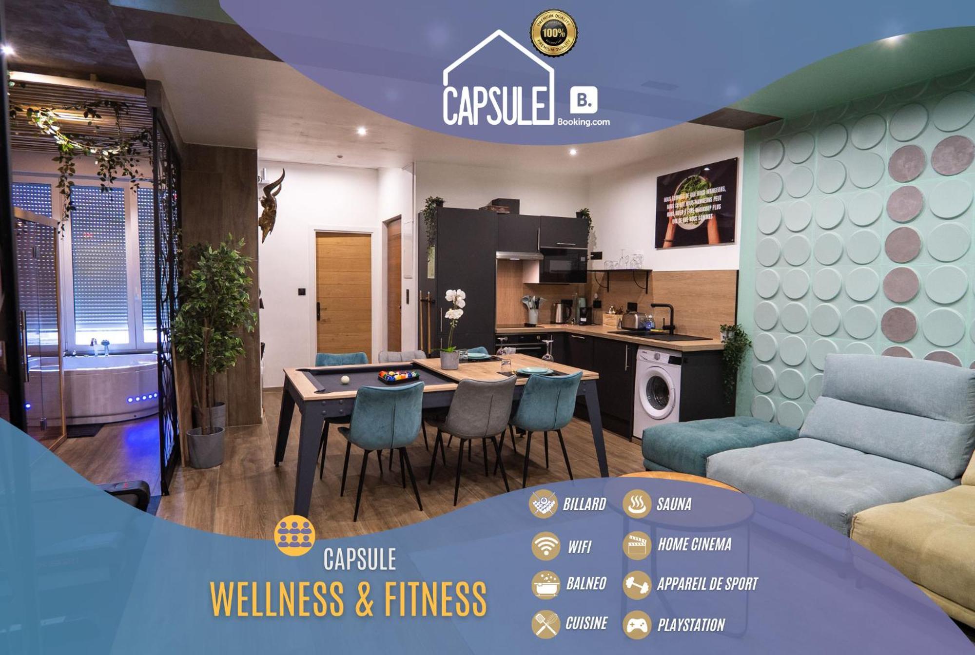 Capsule Wellness - Sauna - Balneo - Machine De Sport Privatif - Ps5 - 2 Chambres Valenciennes Buitenkant foto